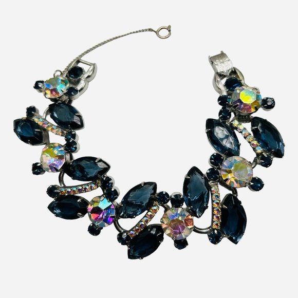 Juliana Jewelry - Exquisite Verified Juliana D&E Montana Blue AB Rhinestone Link Bracelet